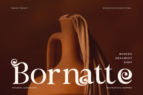 Bornatte: A Premium Serif Typeface for Modern Digital Branding