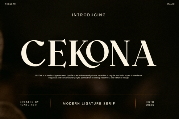 Cekona Typeface: Elevating Small Business Branding with Elegance