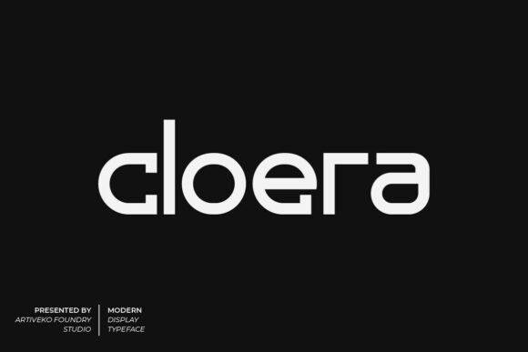 Cloera: The Modern Display Typeface for Digital Design
