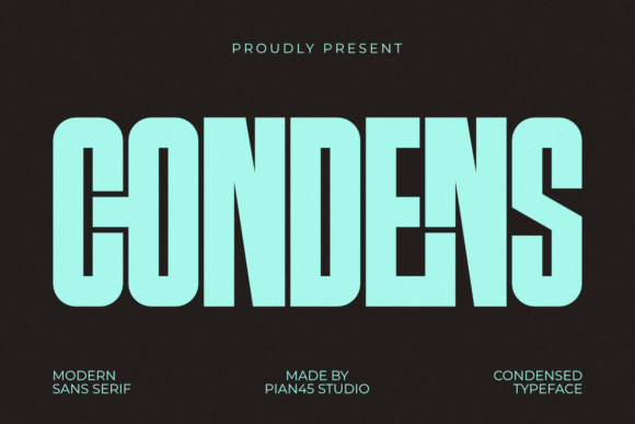 Condens: The Modern Sans Serif Font for Handmade Labels and Printables