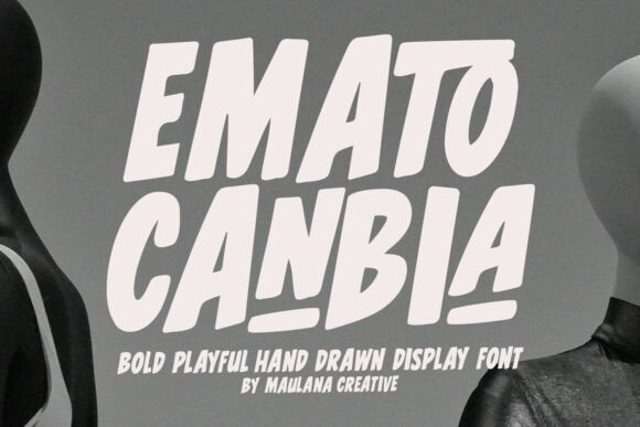 Emato Canbia: A Bold Display Typeface for Editorial Design