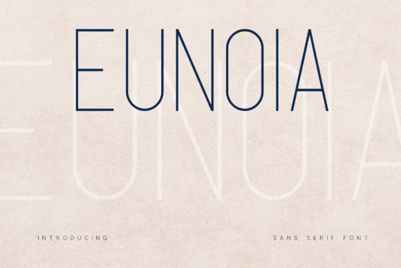 Eunoia: The Minimalist Sans Serif Font for Handmade Brands
