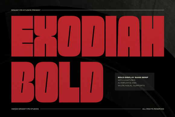 Exodiah: The Bold Sans Serif Typeface for Impactful Editorial Design