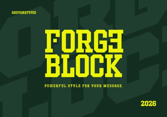 Forge Block: The Bold Typeface That Elevates Editorial Design