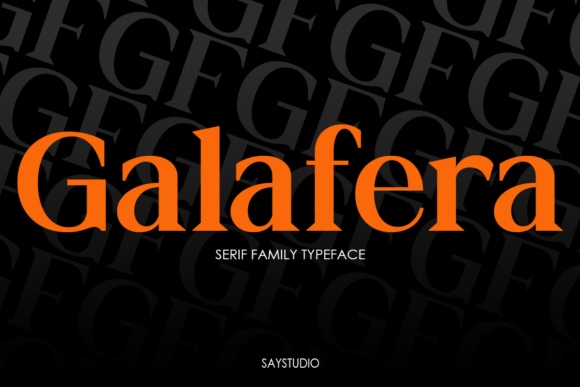 Galafera: The Modern Serif Font for Editorial Excellence