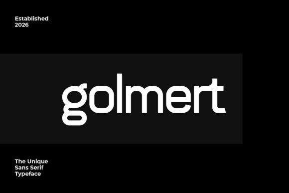 Golmert: The Bold Sans Serif Font for Handmade Product Design