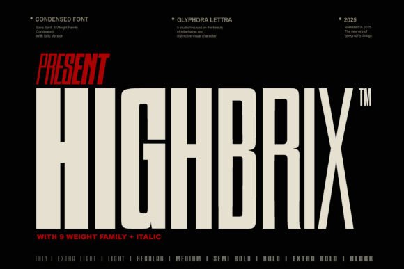 Highbrix: The Bold Sans Serif Font for Handmade Brands