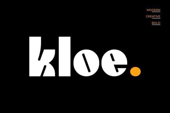 Kloe: The Bold Sans Serif Typeface for Modern Campaigns