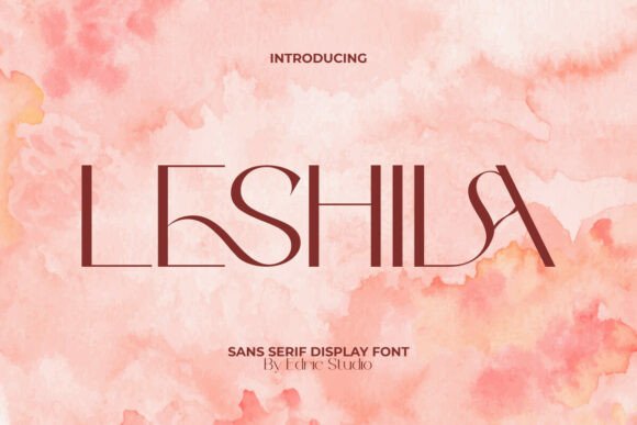 Leshila: The Floral Display Font That Elevates Brand Identity