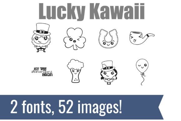 Lucky Kawaii Dingbats: The Perfect Typeface for Cute Brand Identity