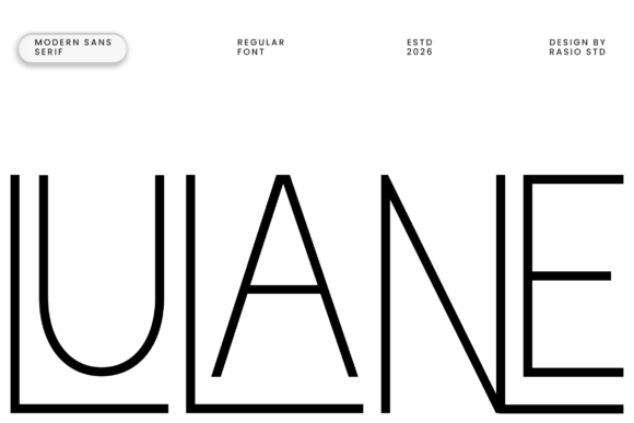 Lulane: The Modern Sans Serif Font for Professional Branding