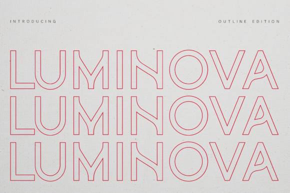 Luminova Outline: The Modern Typeface for Clearer Campaigns