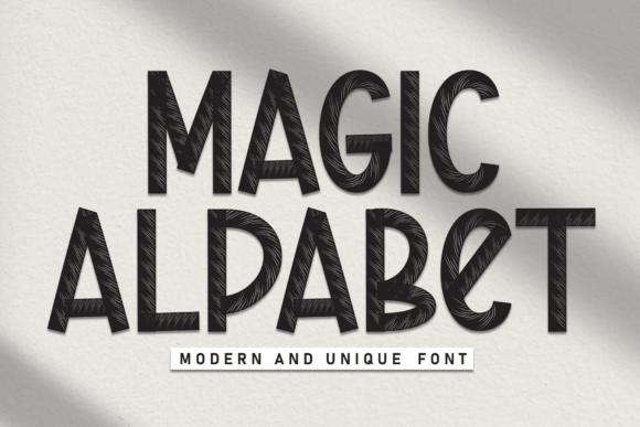 Magic Alpabet: A Display Typeface for Modern Editorial Design