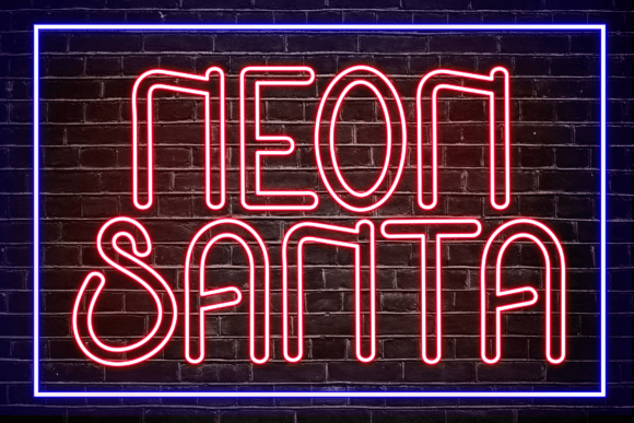 Neon Santa: A Playful Display Typeface for Modern Web Design