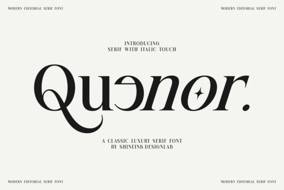 Quenor: A Premium Serif Font for Luxury Brand Identity