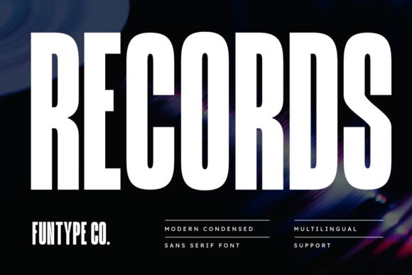 Records: A Modern Sans Serif Typeface for Editorial Design