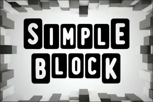 Simple Block: A Bold Typeface for Modern Editorial Design