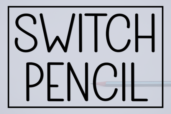 Switch Pencil: The Modern Typeface for Polished Brand Identity