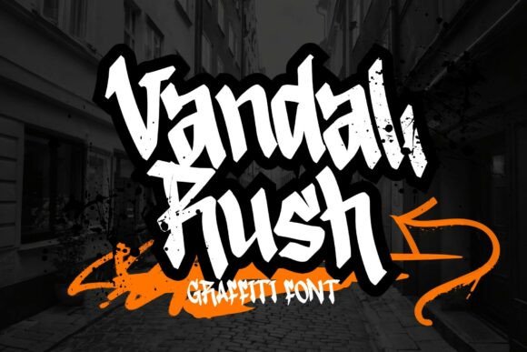 Vandal Rush: The Bold Display Font for Street-Smart Branding