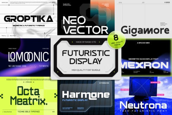 Why Futuristic Display Bundle Transforms Campaign Typography