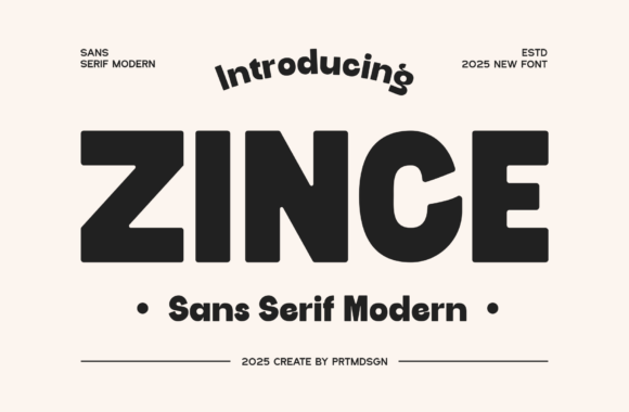 Zince: A Modern Sans Serif Typeface for Editorial Clarity